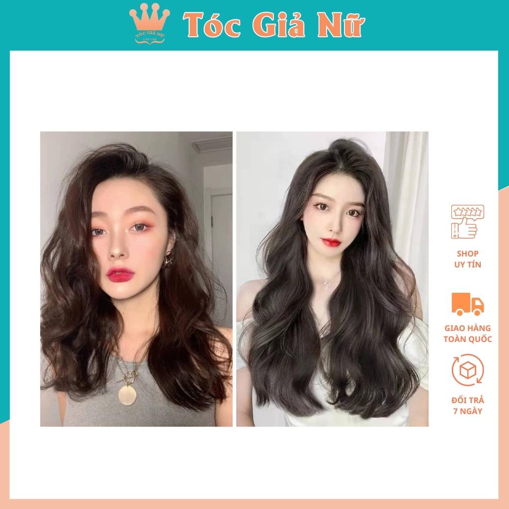 Tóc giả nữ đẹp / Free ship 99k / Tóc giả kẹp xoăn đuôi HQ230-60CM