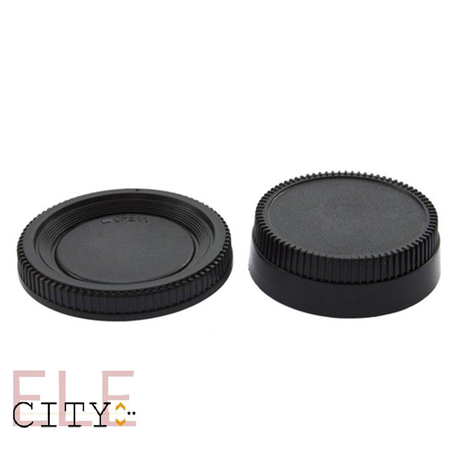 111ele} 58*22mm Body Cap + Rear Lens Cover Plastic Body for All Nikon DSLR Camera