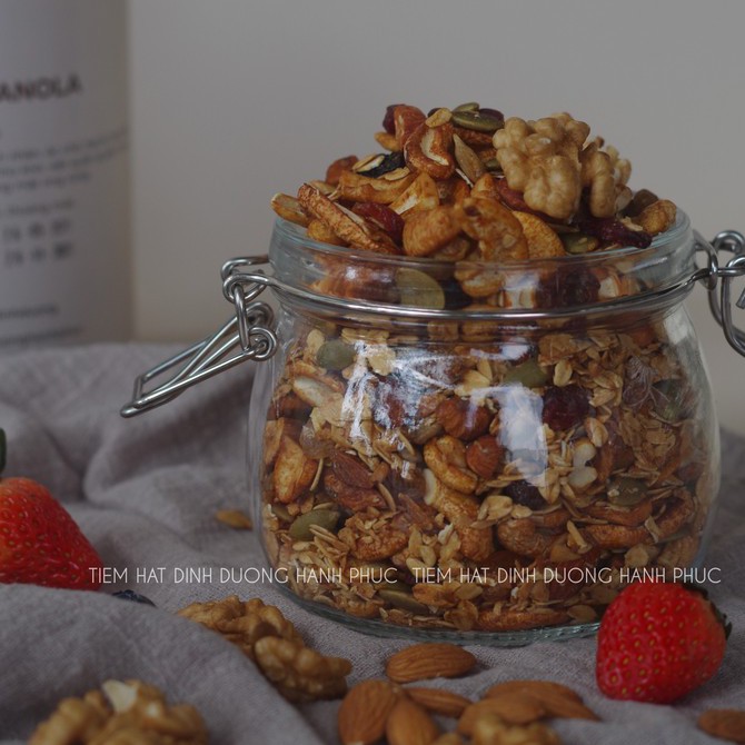 500g Granola - Mix các loại hạt dinh dưỡng và hoa quả | BigBuy360 - bigbuy360.vn