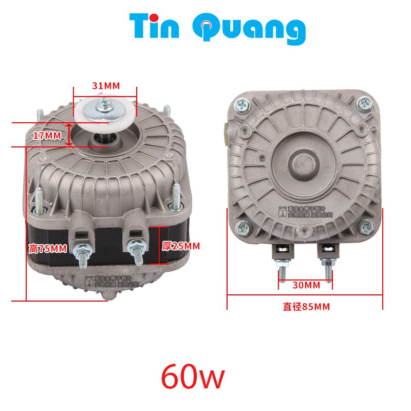 Quạt tủ đông motor động cơ giải nhiệt dàn nóng tủ mát coca 25w 40w 60w 70w