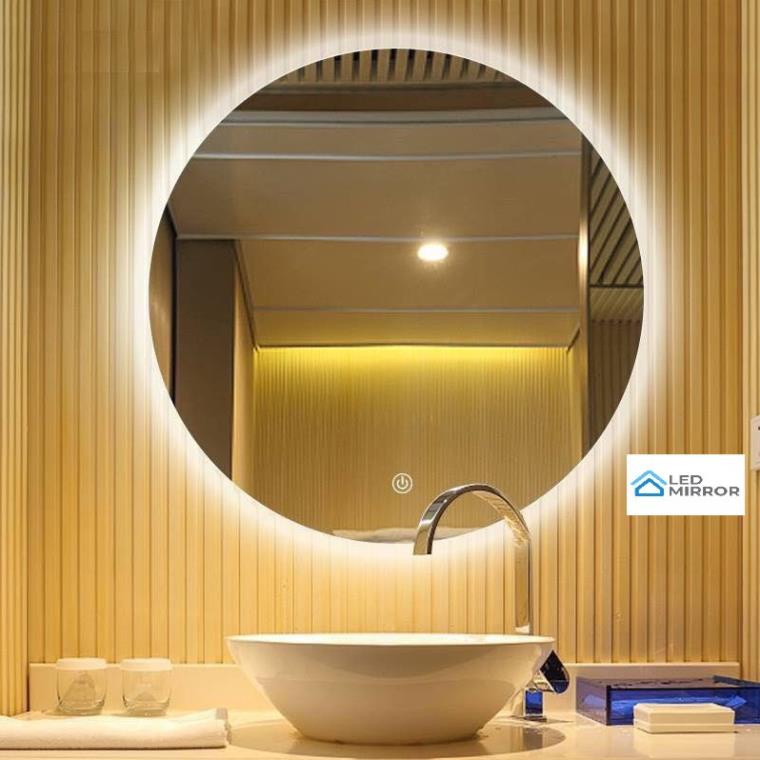Gương tròn treo tường led cảm ứng👄SALE OFF👄Gương bàn trang điểm lavabo