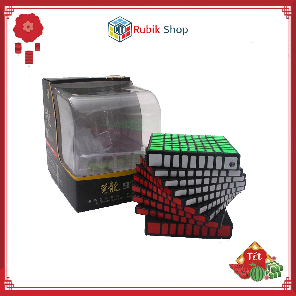 [Rubik 9x9x9] Rubik 9x9x9 Yuxin Hoanglong Black (Màu Đen)