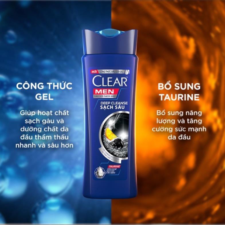 Dầu gội clear men 900g