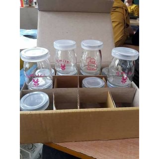 Combo 12 hũ làm sữa chua thủy tinh