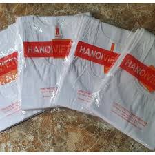 Áo ba lỗ nam màu trắng