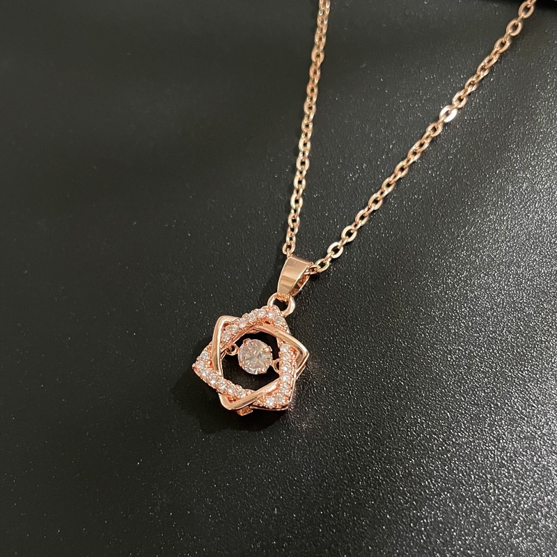 Dây chuyền nữ,vòng cổ dây titan không gỉ ,đính đá nhân tạo, sang trọng và thời trang LOZI (VCNU09)