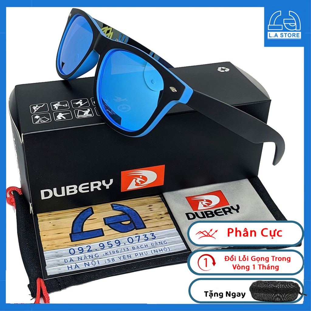 [FullBox] Kính Mát Phân Cực Dubery D728 Xanh Đen Cá Tính,Chống Nắng,Chống UV400,Tặng Kèm Hộp Cứng Khăn Lau Túi Mềm