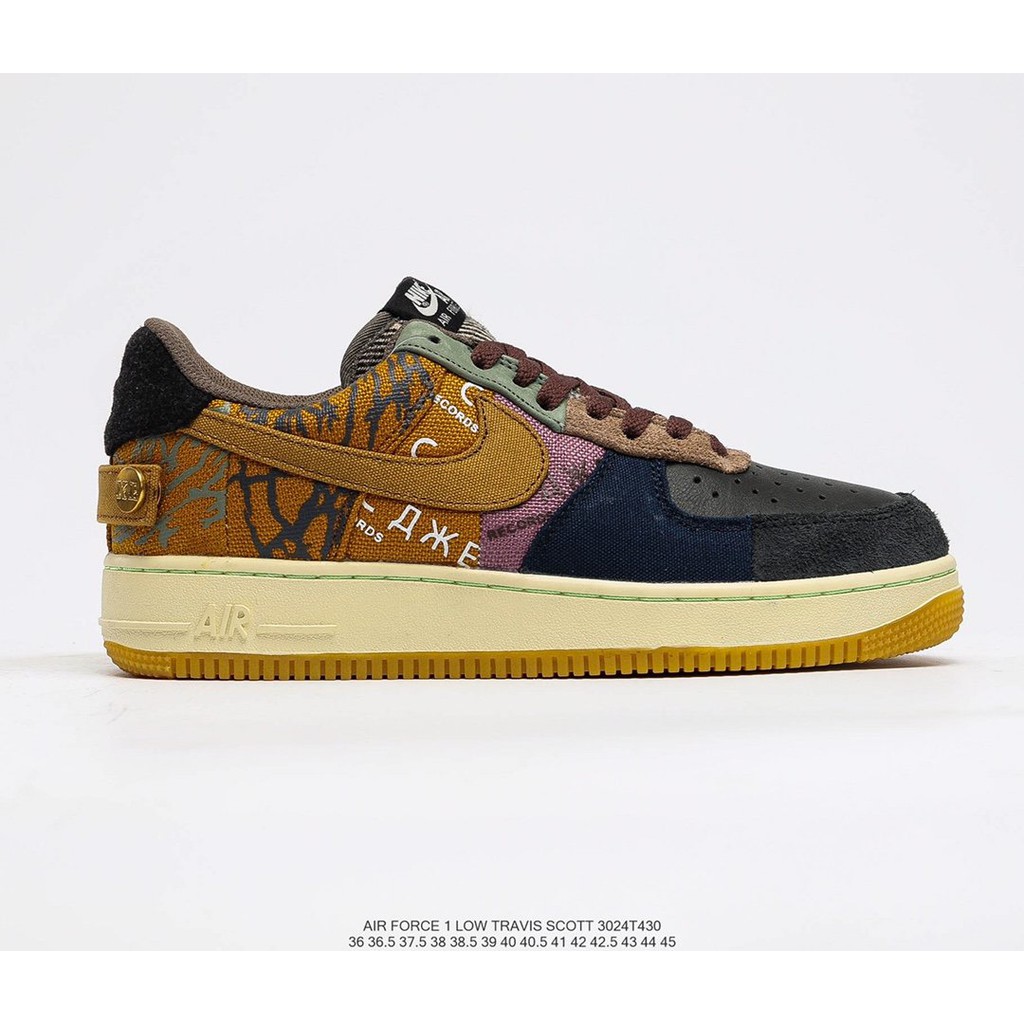 GIÀY SNEAKER MÃ SẢN PHẨM_Travis Scott X Nike Air Force 1 Low  NHIỀU MÀU PHONG CÁCH FULLBOX + FREESHIP KHI MUA 2 SẢN PHẨM