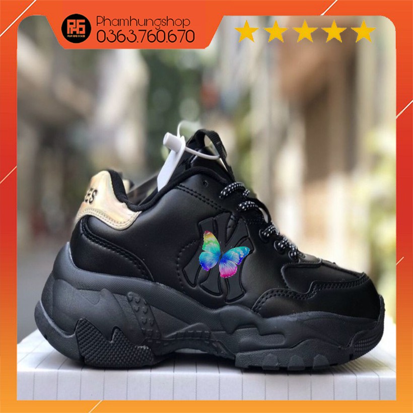 Giày thể thao sneaker 🔥 NY HOLOGRAM FULL ĐEN 🔥. Giày độn đế giúp tăng chiều cao 🍁 Full Box + Full Bill 🍁