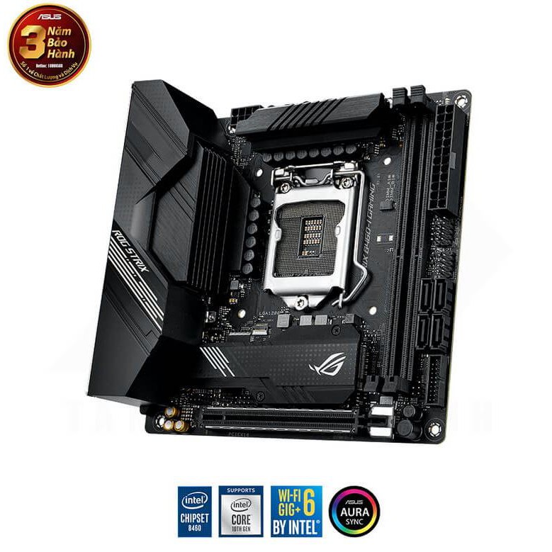 [Mã SKAMCLU9 giảm 10% đơn 100K] Bo mạch chủ ITX Mini Asus ROG STRIX B460-I GAMING – Socket 1200