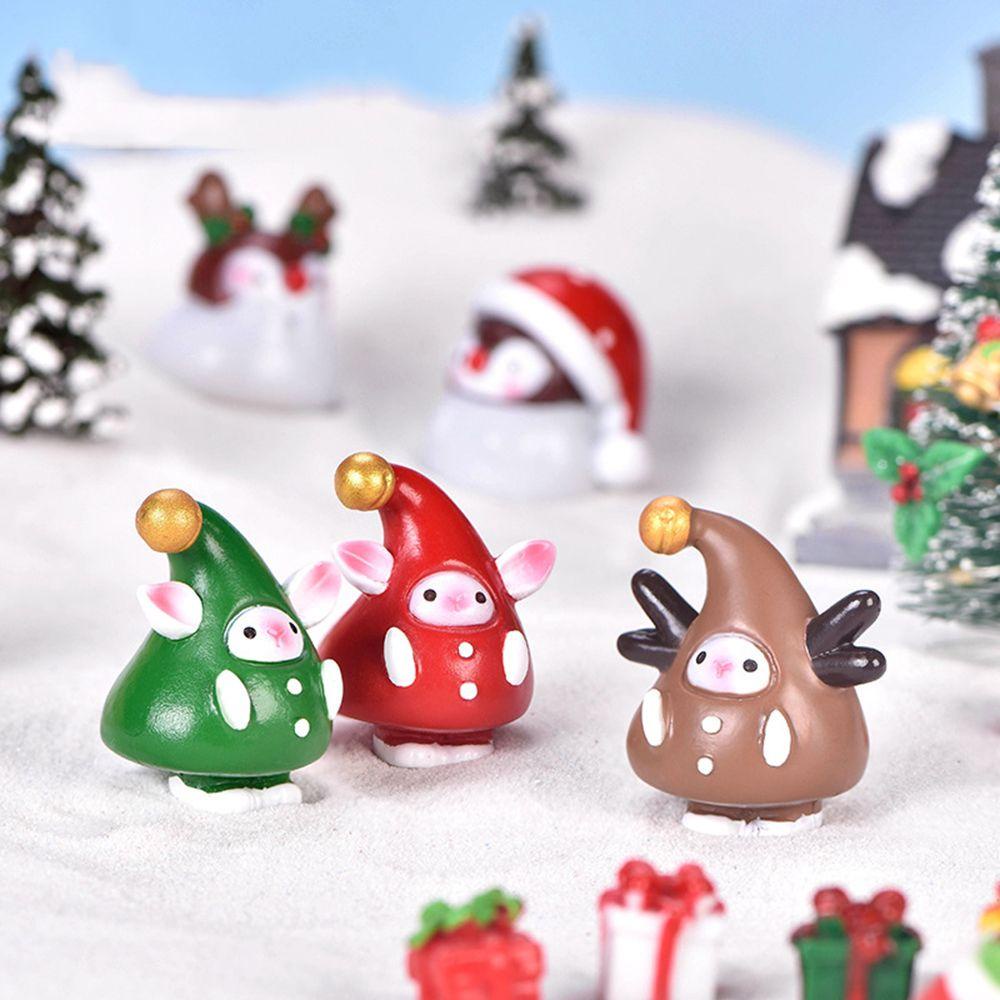 Mô Hình Búp Bê Ông Già Noel Tuần Lộc Năm Mới Dùng Trang Trí Tiểu Cảnh