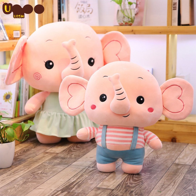 Thú Nhồi Bông Hình Con Voi Hoạt Hình Dễ Thương 25cm