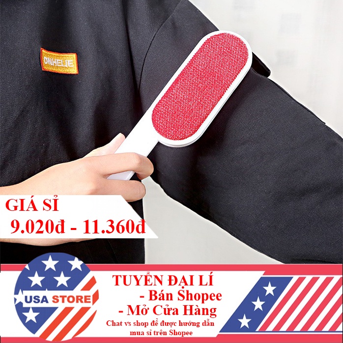 Cây Dụng Cụ PHỦI BỤI, Lông Xù Cầm Tay - Chổi Làm Sạch Quần Áo, Sofa, Lông Chó Mèo, Sợi Chỉ Vụn