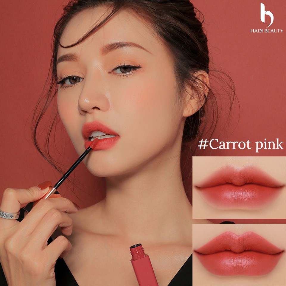 Son 3CE, Cloud Lip Tint Carrot Pink – Hồng san hô