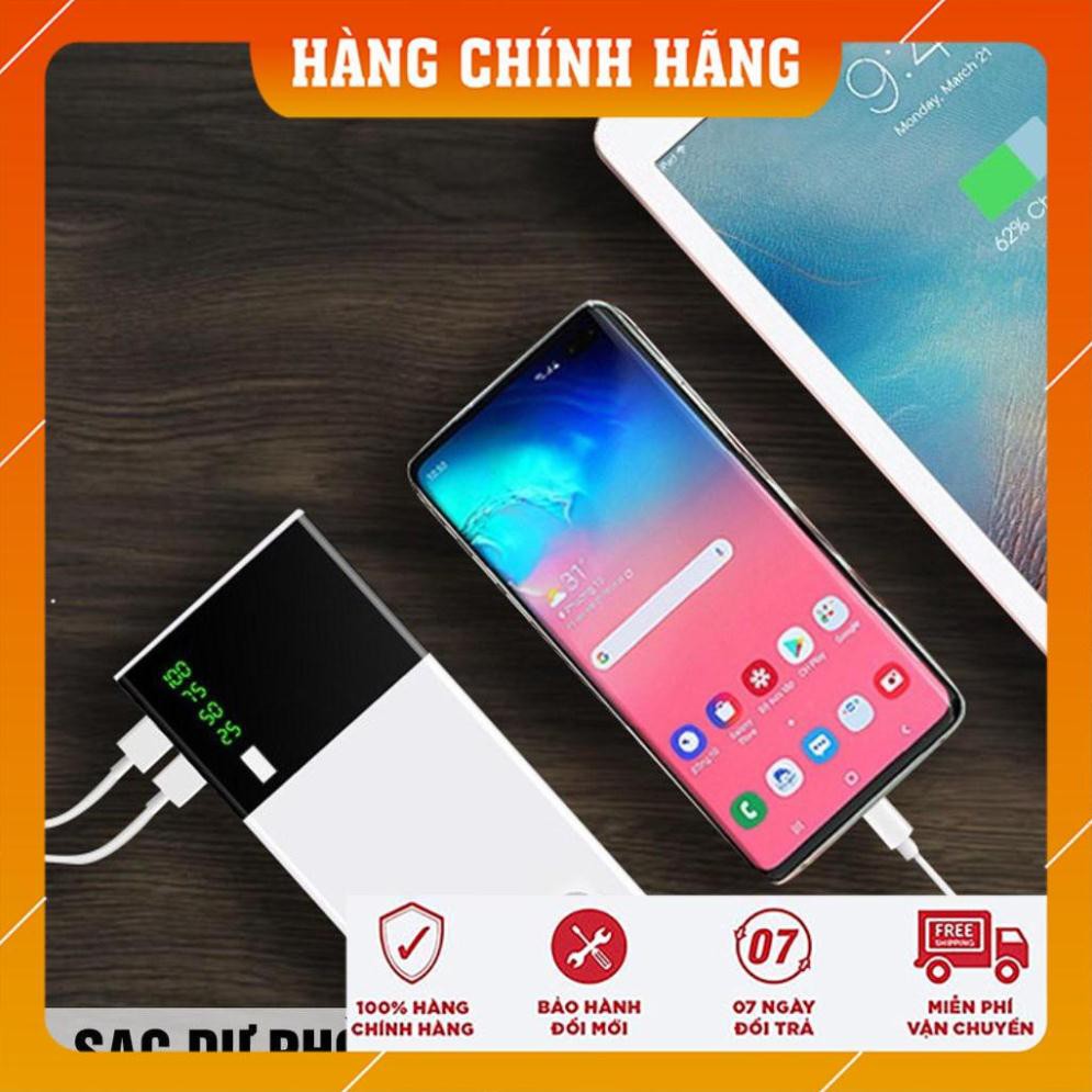 [FREESHIP TOÀN QUỐC] Sạc dự phòng 30000 mAh 2 cổng USB Sạc nhanh,màu trắng nhỏ gọn tiện lợi