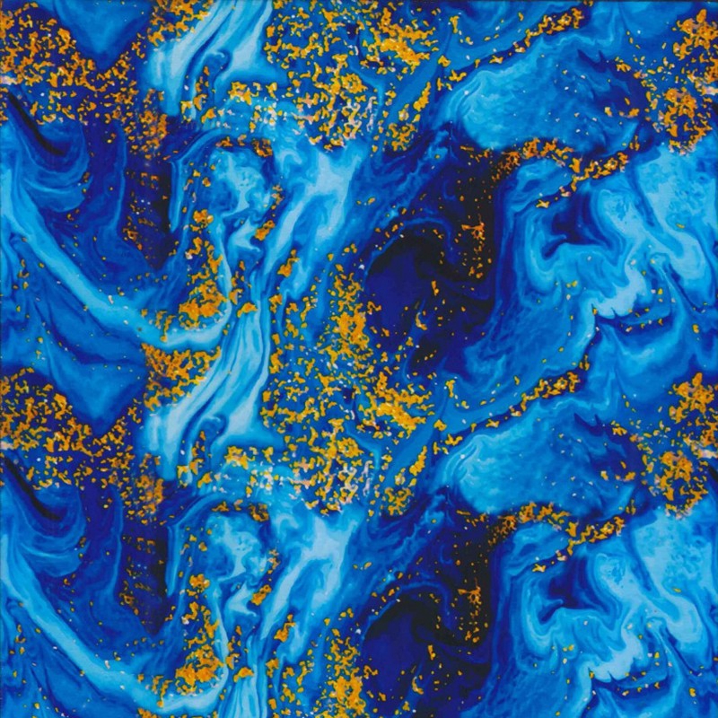 Miếng film dán chuyển nước bằng chất liệu PVA màu xanh dương 50*100cm