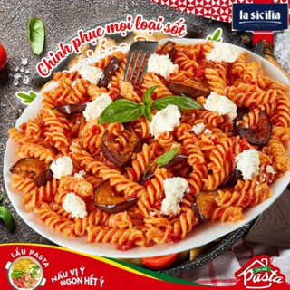 [NHẬP KHẨU Ý] Nui xoắn LaSiCilia Loại ngon 500g, nui mì, nui mỳ ngon, nui ý