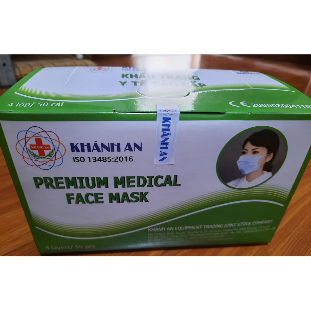 Khẩu trang Y tế kháng khuẩn 4 lớp cao cấp - Khánh An