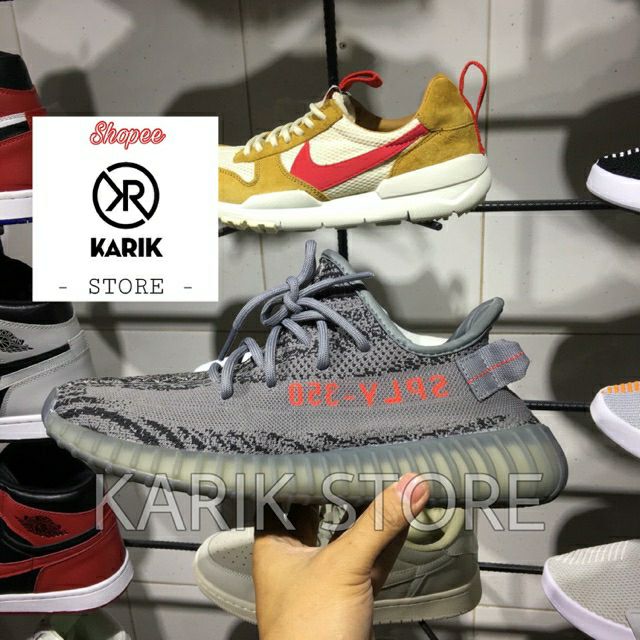 (Ảnh thật tại shop) Giày sneaker YZ 350 V2 BELUGA XÁM