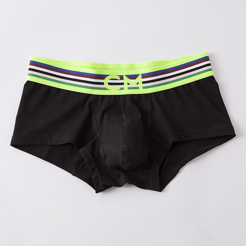 Quần lót nam boxer cotton CM 2021 lưng neon êm mát, form cực đẹp