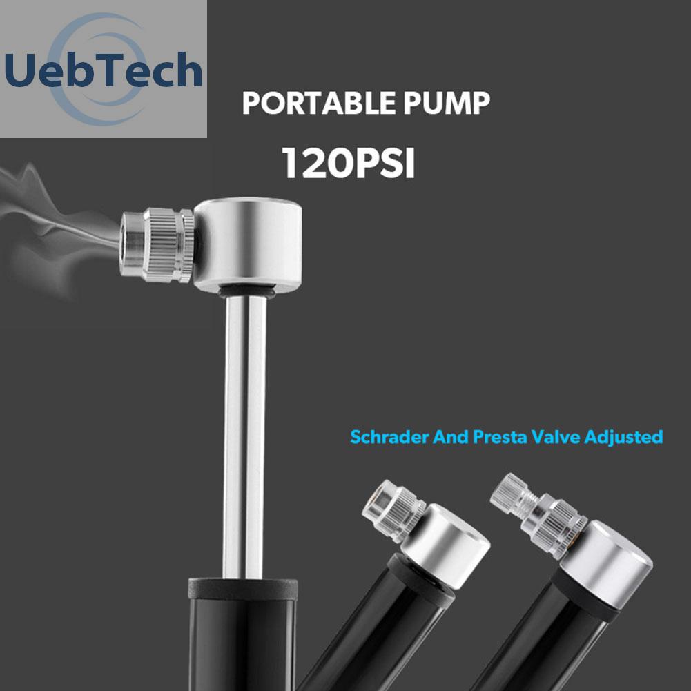 Bơm Xe Đạp Mini Cầm Tay Bằng Hợp Kim Nhôm Uebtech