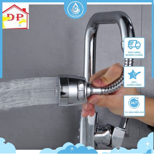 Đầu vòi rửa bát tăng áp 2 chế độ nước DV04 loại to