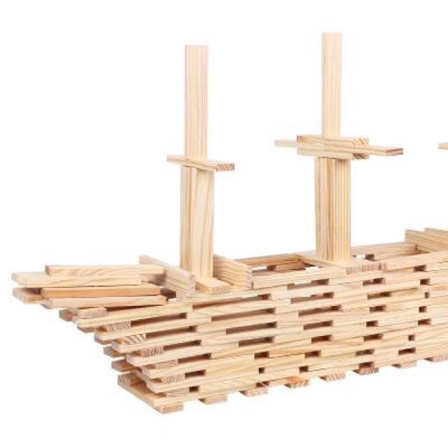 Bộ xếp hình thẻ gỗ 200 chi tiết