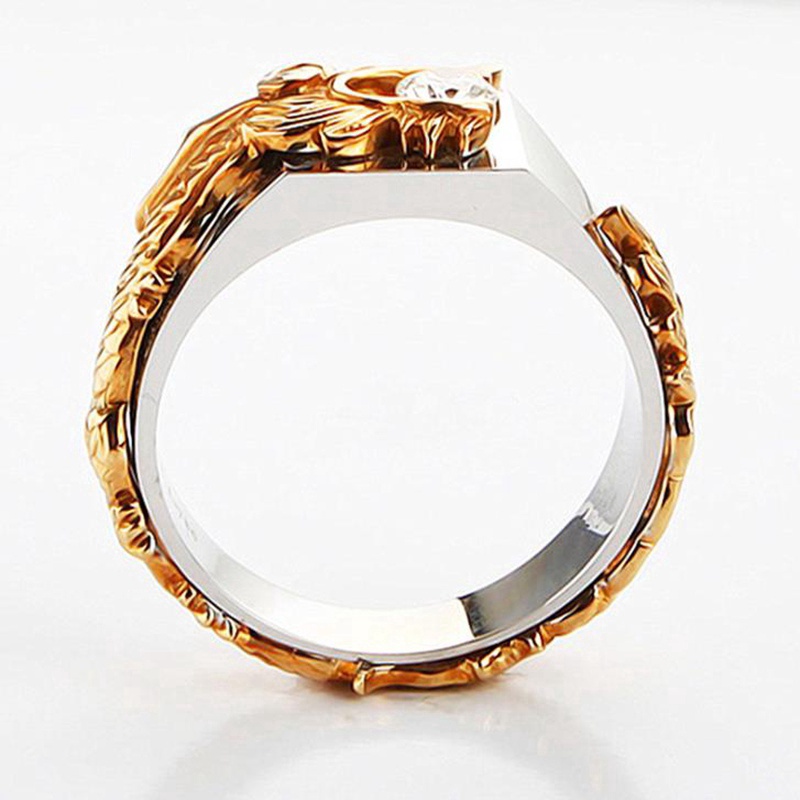 Nhẫn Mạ Vàng Kiểu Dáng Độc Đáo Sáng Tạo Dành Cho Nam Và Nữ