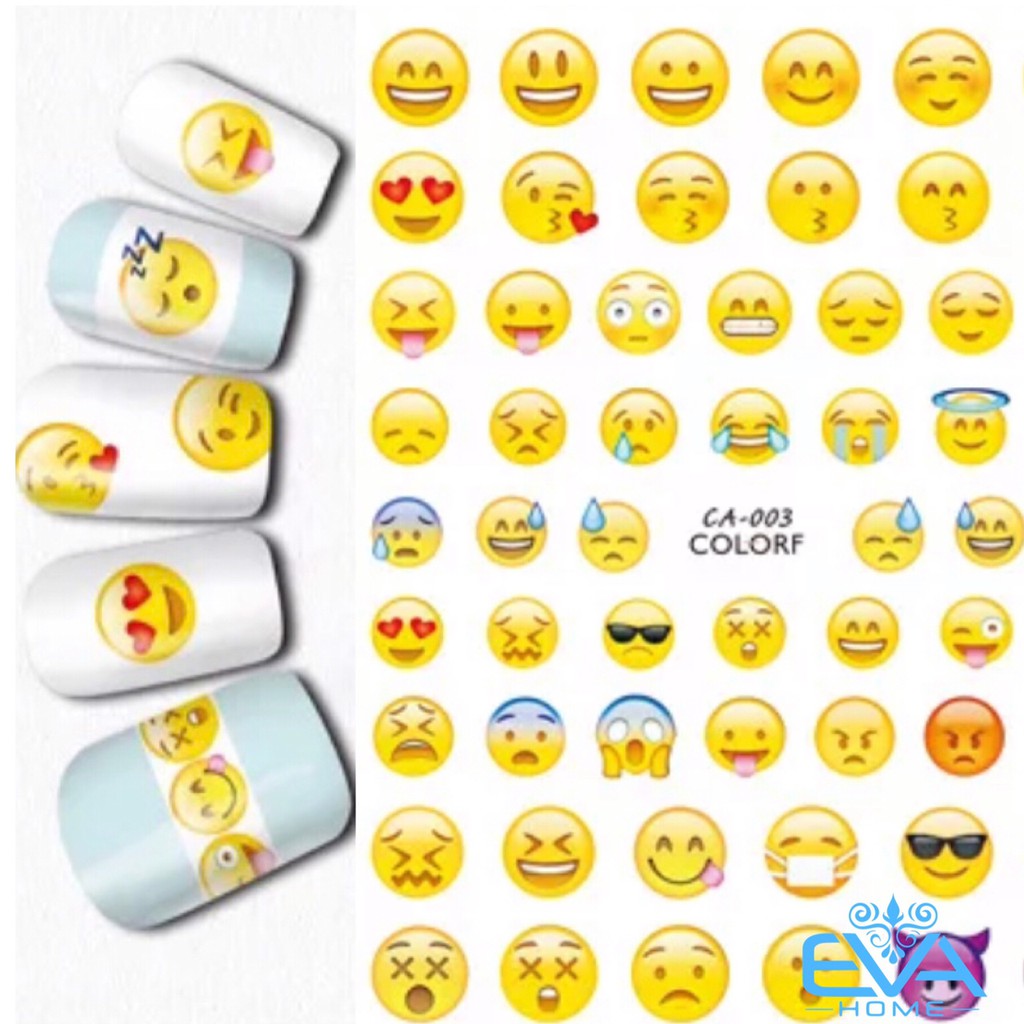 Miếng Dán Móng Tay 3D Nail Sticker Tráng Trí Hoạ Tiết Icon mặt cưới CA003