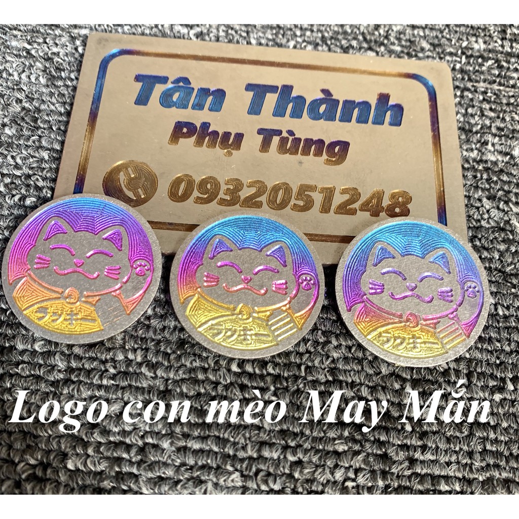 Logo TITAN con mèo May Mắn 7 màu