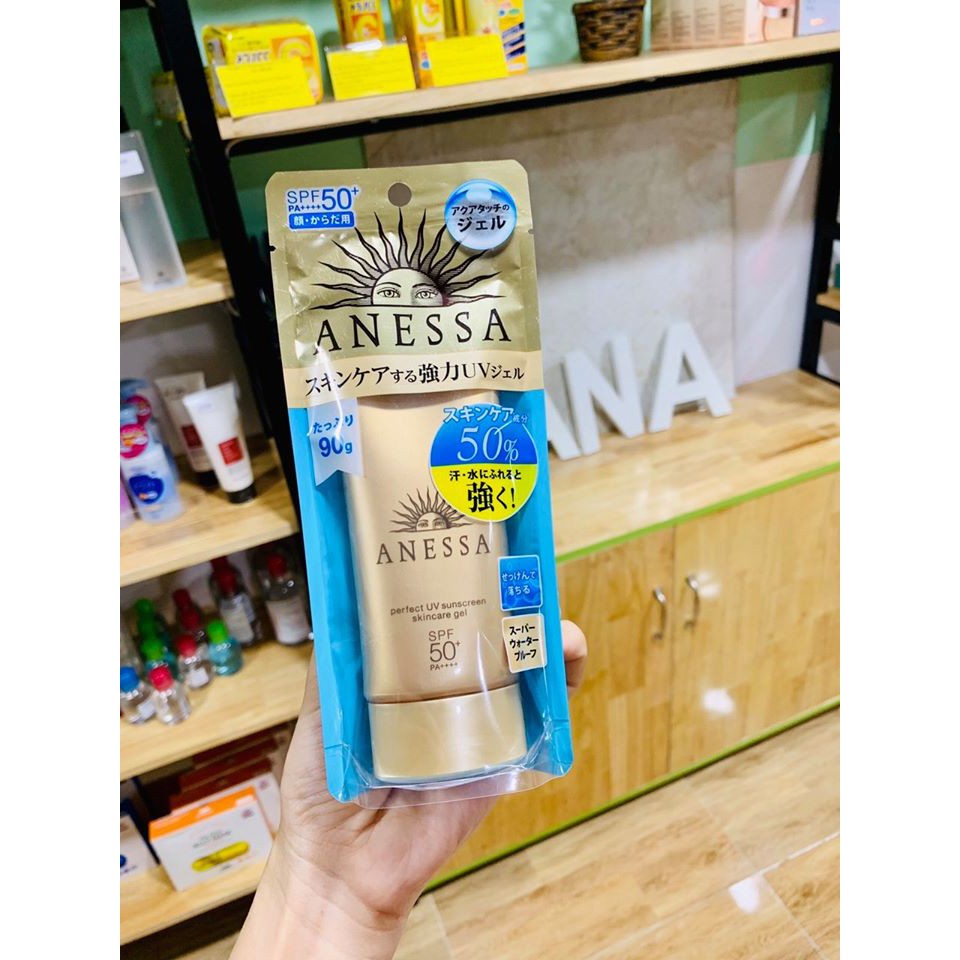 GEL CHỐNG NẮNG CHỐNG TRÔI, DƯỠNG ẨM CHO DA 𝐀𝐍𝐄𝐒𝐒𝐀 𝐏𝐄𝐑𝐅𝐄𝐂𝐓 𝐔𝐕 𝐒𝐔𝐍𝐒𝐂𝐑𝐄𝐄𝐍 𝐒𝐊𝐈𝐍𝐂𝐀𝐑𝐄 𝐆𝐄𝐋