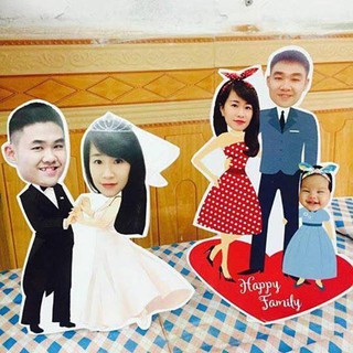 Chibi người lớn trang trí tiệc