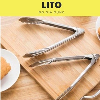 Kẹp Inox Răng Cưa Gắp Đá, Gắp Thức Ăn, Gắp Đồ Nóng Siêu Bền