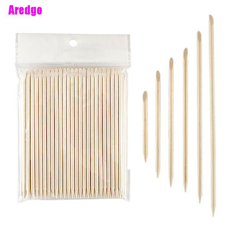 [Hàng mới về] Set 100 que gỗ hỗ trợ làm móng đa năng tiện dụng