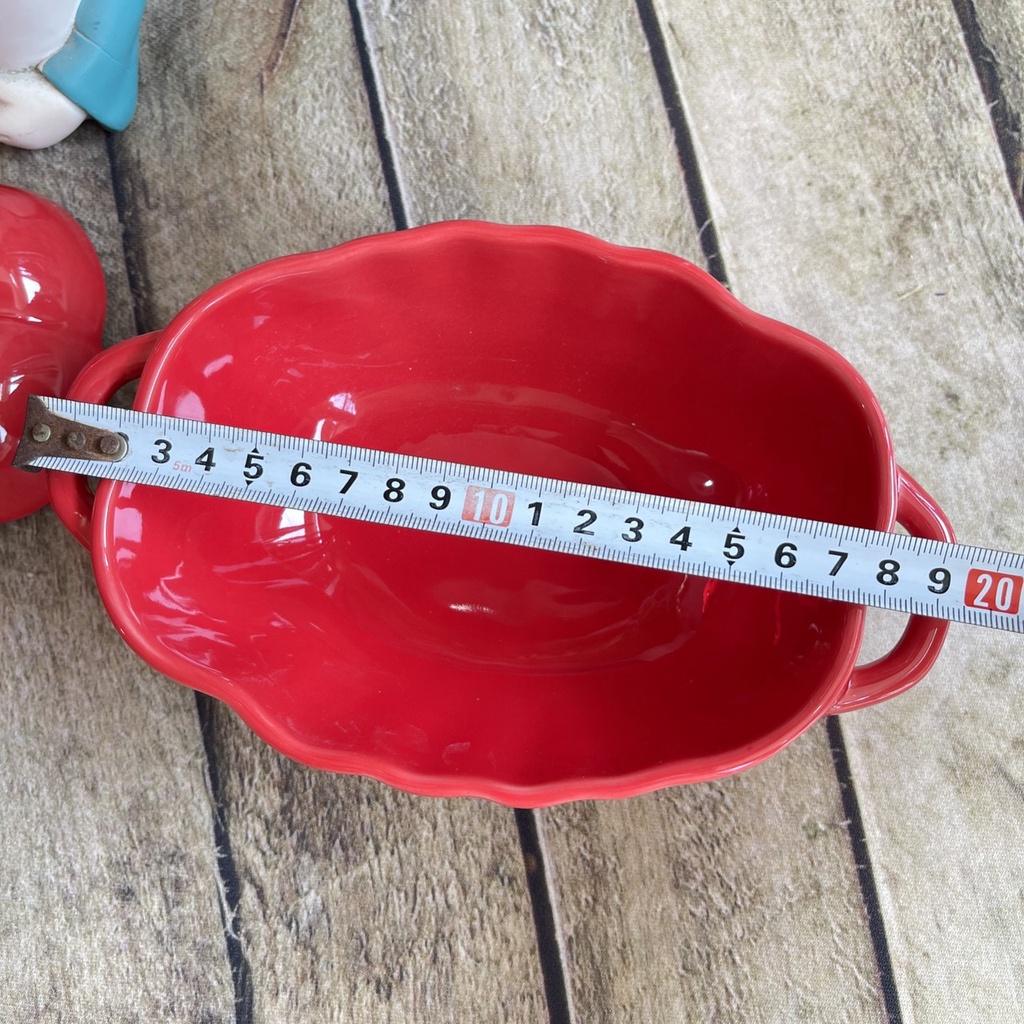 Bát sứ, bát sứ có nắp hình cà chua, bí ngô xinh xắn, có tai cầm, dùng được với lò vi sóng, dung tích 500ml