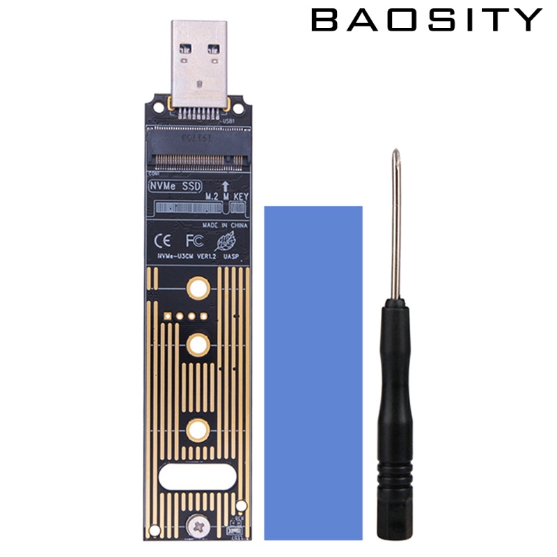 [BAOSITY]NVME to USB 3.1 Adapter Type A Card Converter Reader with Key B/Key B+M