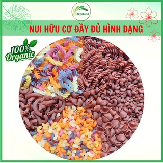 Nui gạo lứt, nui rau củ đầy đủ hình dạng túi 500g - ảnh sản phẩm 1