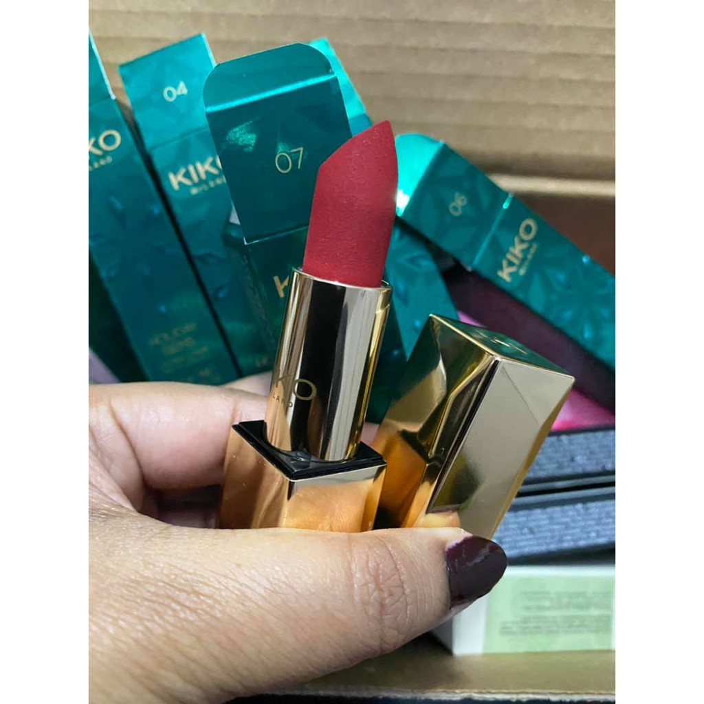 (Chuẩn Pháp-Son mới giá sale) Son lì KIKO Holiday Gems Lasting Luxury Matte Lipstick