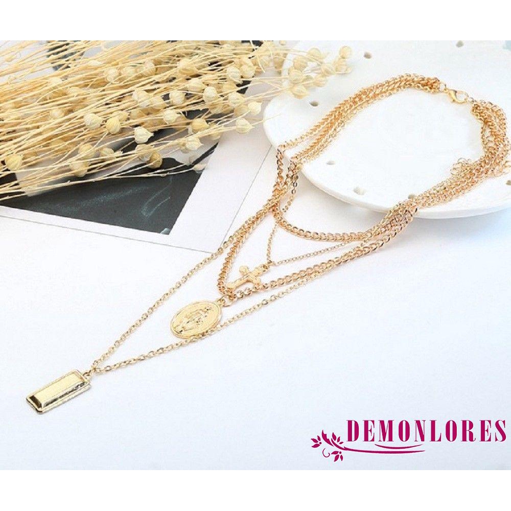 Dây chuyền mặt chữ thập bằng hợp kim thời trang