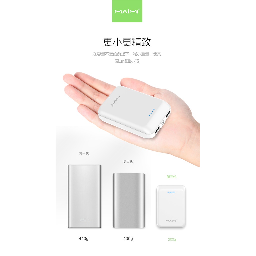 SẠC DỰ PHÒNG MAIMI P15S 10000mAh