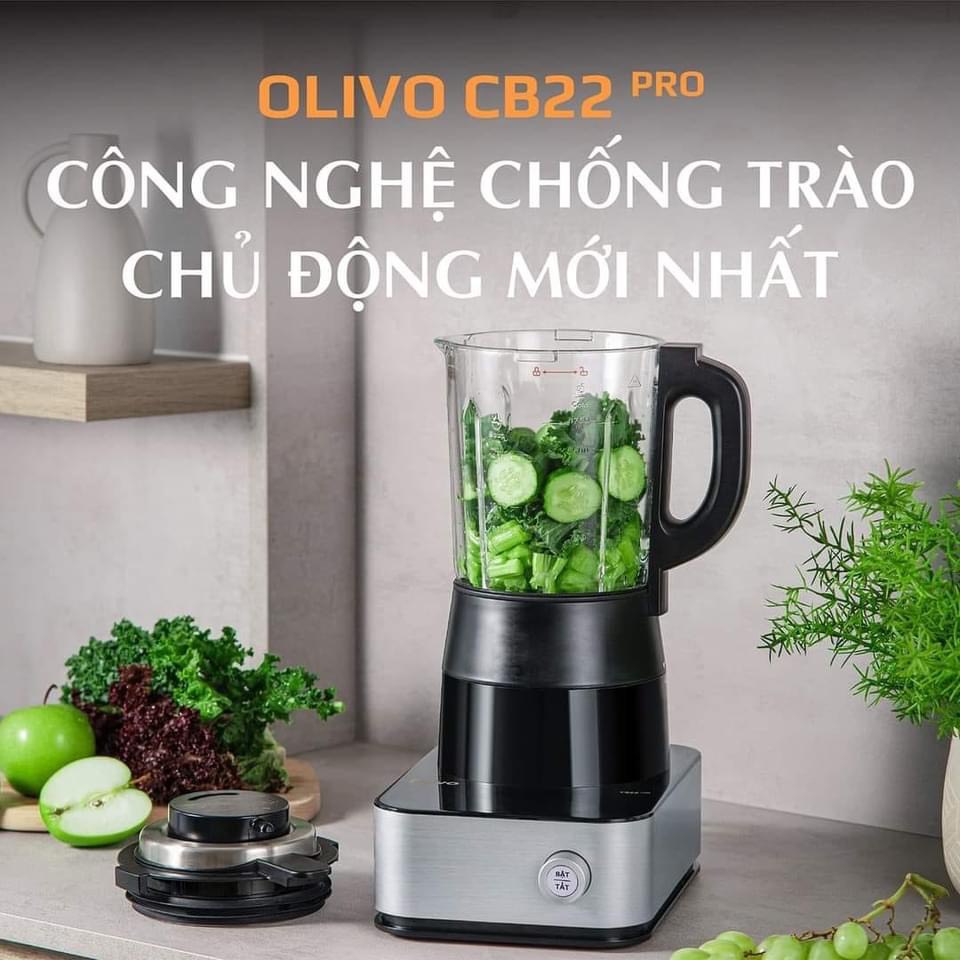 Máy làm sữa hạt , máy xay nấu đa năng OLIVO CB22 PRO 14 chế độ nấu, chống trào tuyệt đối, BH 2 năm