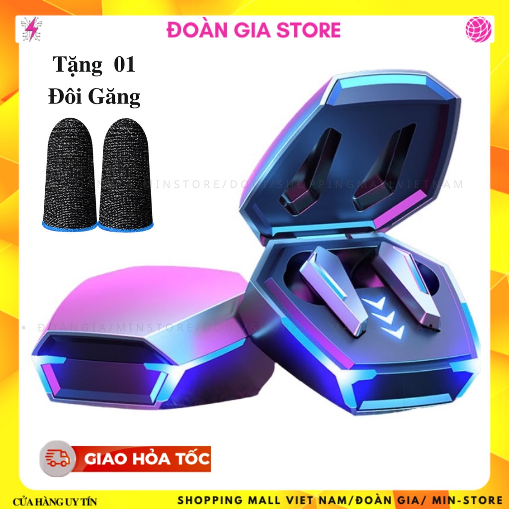 Tai nghe không dây bluetooth Gaming M10 âm trầm đầy đủ Chống ồn chủ động HiFi Stereo (Bản quốc tế,tặng găng game)