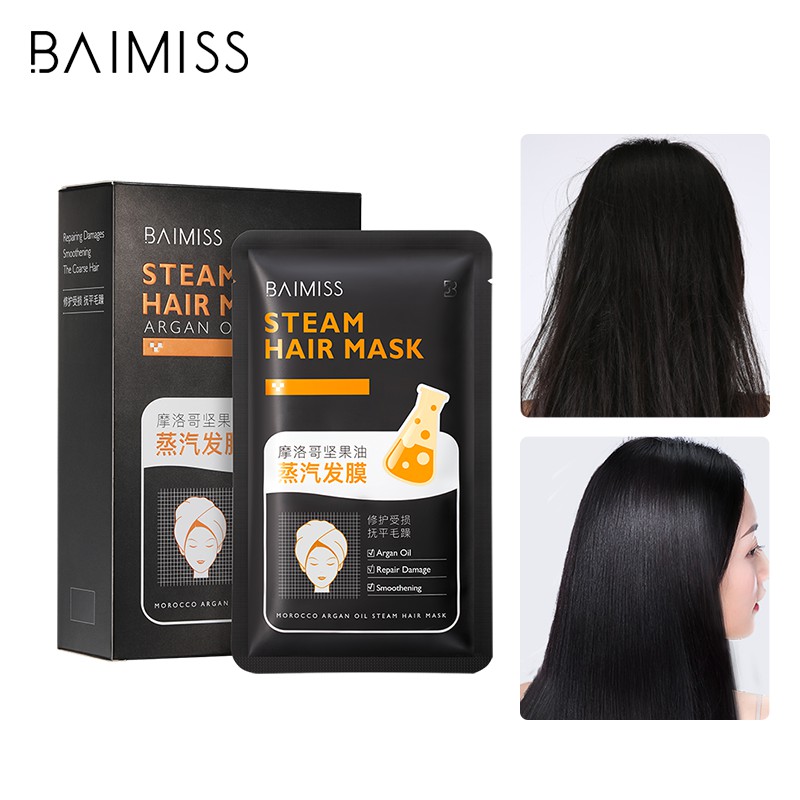 Bộ 5 Mặt Nạ Ủ Tóc BAIMISS 35g Chứa Tinh Chất Thực Vật Quý Hiếm Tái Tạo Tóc