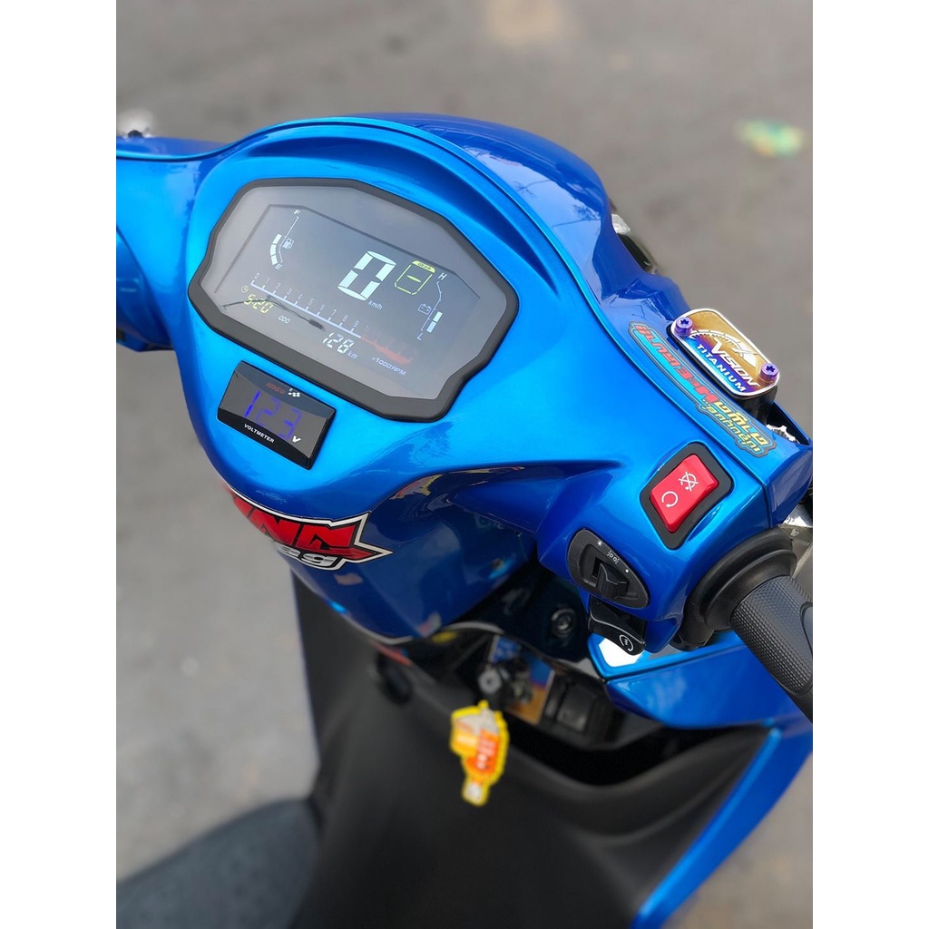 Đồng hồ điện tử Ducati  full dây điện chế được nhiều loại xe . ShopDoChoiXeMay