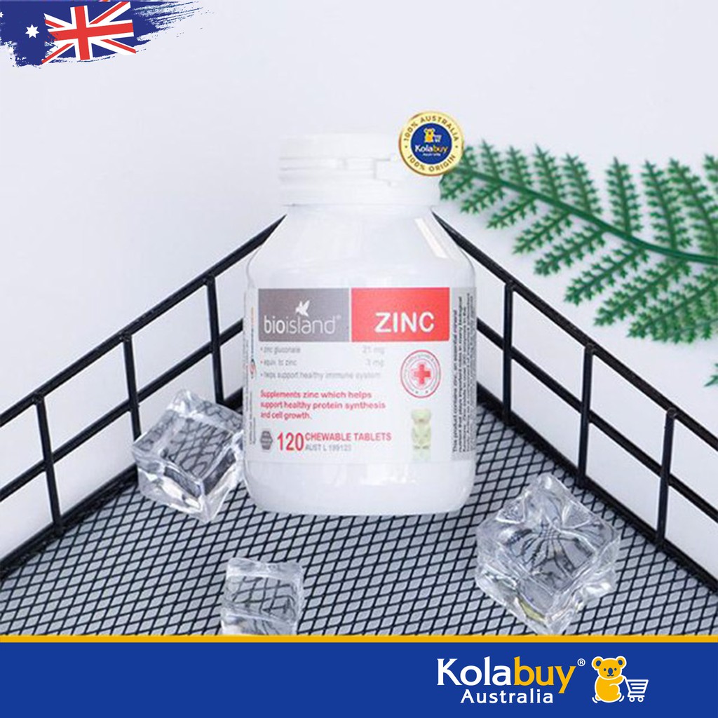 Viên nhai Bổ sung Kẽm cho trẻ của Úc Bio Island Zinc 120 Viên | BigBuy360 - bigbuy360.vn