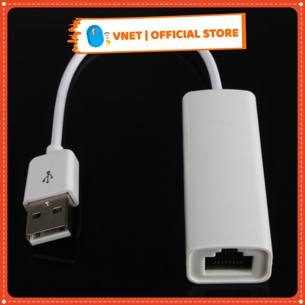 [Loại 1] Dây chuyển đổi tín hiệu từ USB sang mạng Lan / Usb to Lan mới 100% lỗi 1 đổi 1 bảo hành 3 tháng VNET-UL03