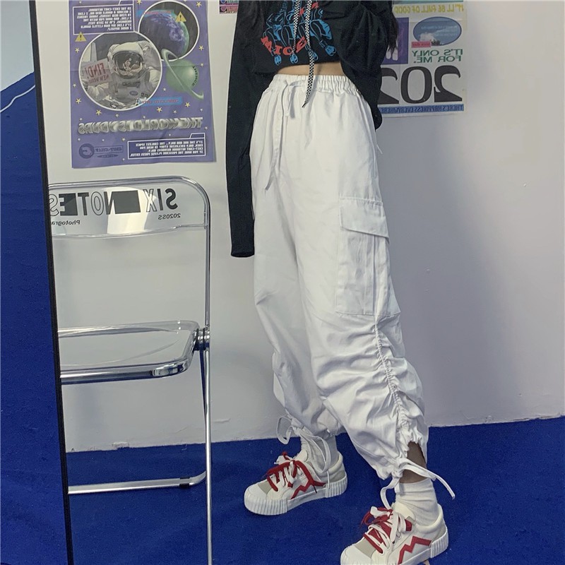 Quần Dài Ống Rộng Phối Túi Lớn Phong Cách Nhật Bản Mới | BigBuy360 - bigbuy360.vn