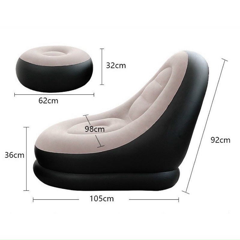 Ghế Hơi Tựa Lưng, Ghế Sofa Chịu Lực Tốt 100 Ký Tặng Kèm Đôn Gác Chân Giúp Thư Giản Và Giải Trí Hàng Nhập Khẩu Chính Hãng