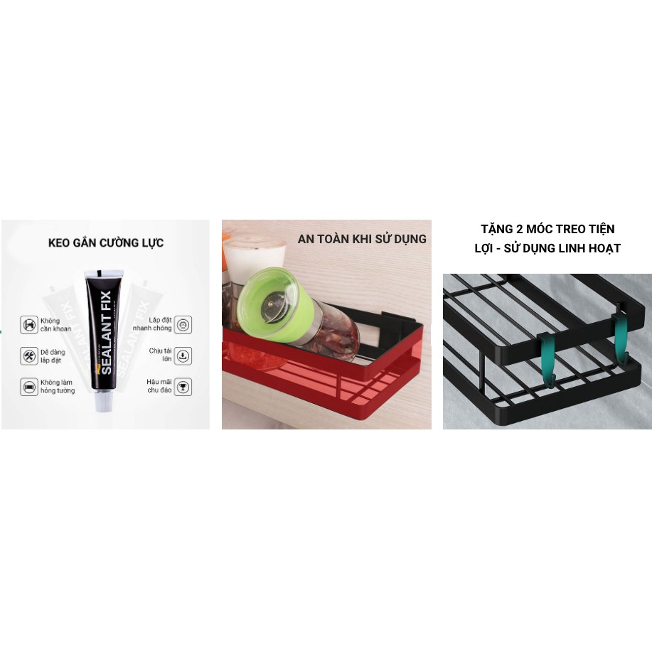 Kệ Đen Gắn Tường Đa Năng CHÍNH HÃNG VANDO 2021