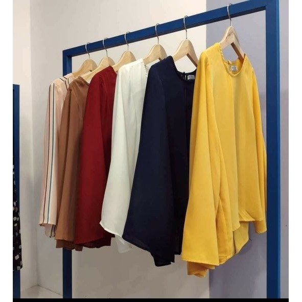 Áo voan lụa tay loe